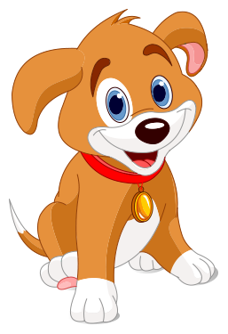 A cartoon dog